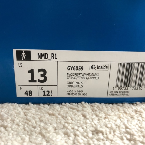 Men Adidas NMD_R1 Magic Grey Size 13M New in Box!! - Picture 6 of 7